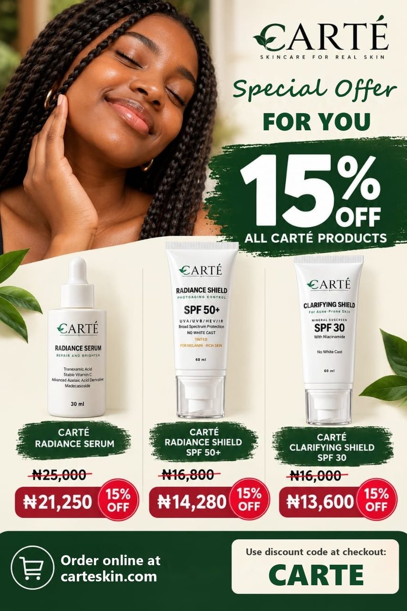 CARTE: 15% off all CARTE products. Use discount code CARTE at checkout.